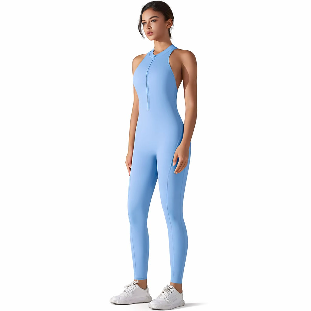 Women’s Shapewear Jumpsuit Ribbed Neck Romper