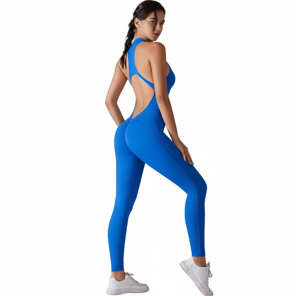 Women’s Shapewear Jumpsuit Ribbed Neck Romper