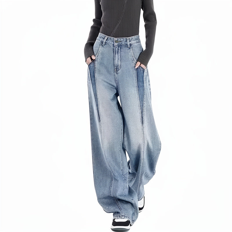Women’s Y2K Street Style Wide Leg Jeans
