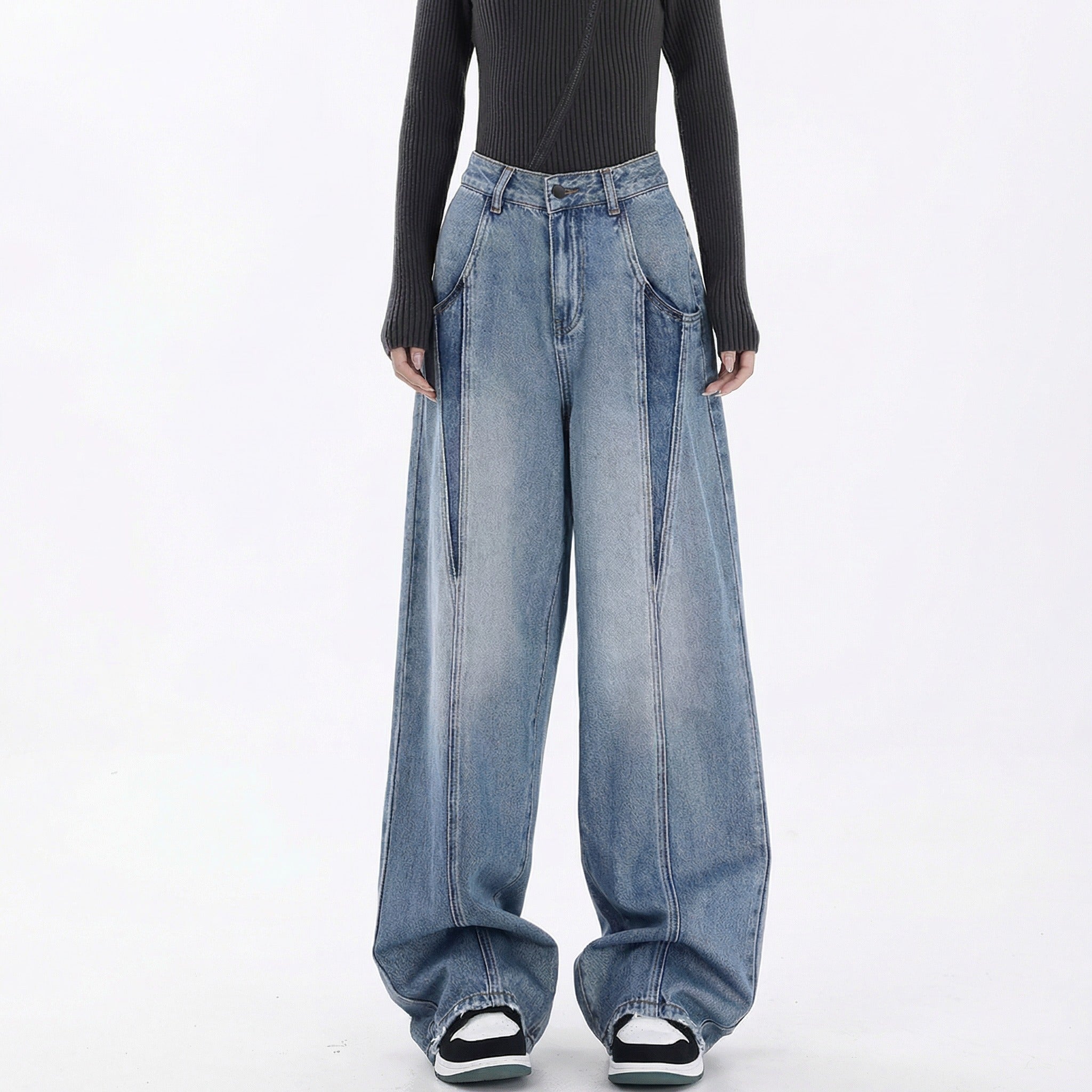 Women’s Y2K Street Style Wide Leg Jeans