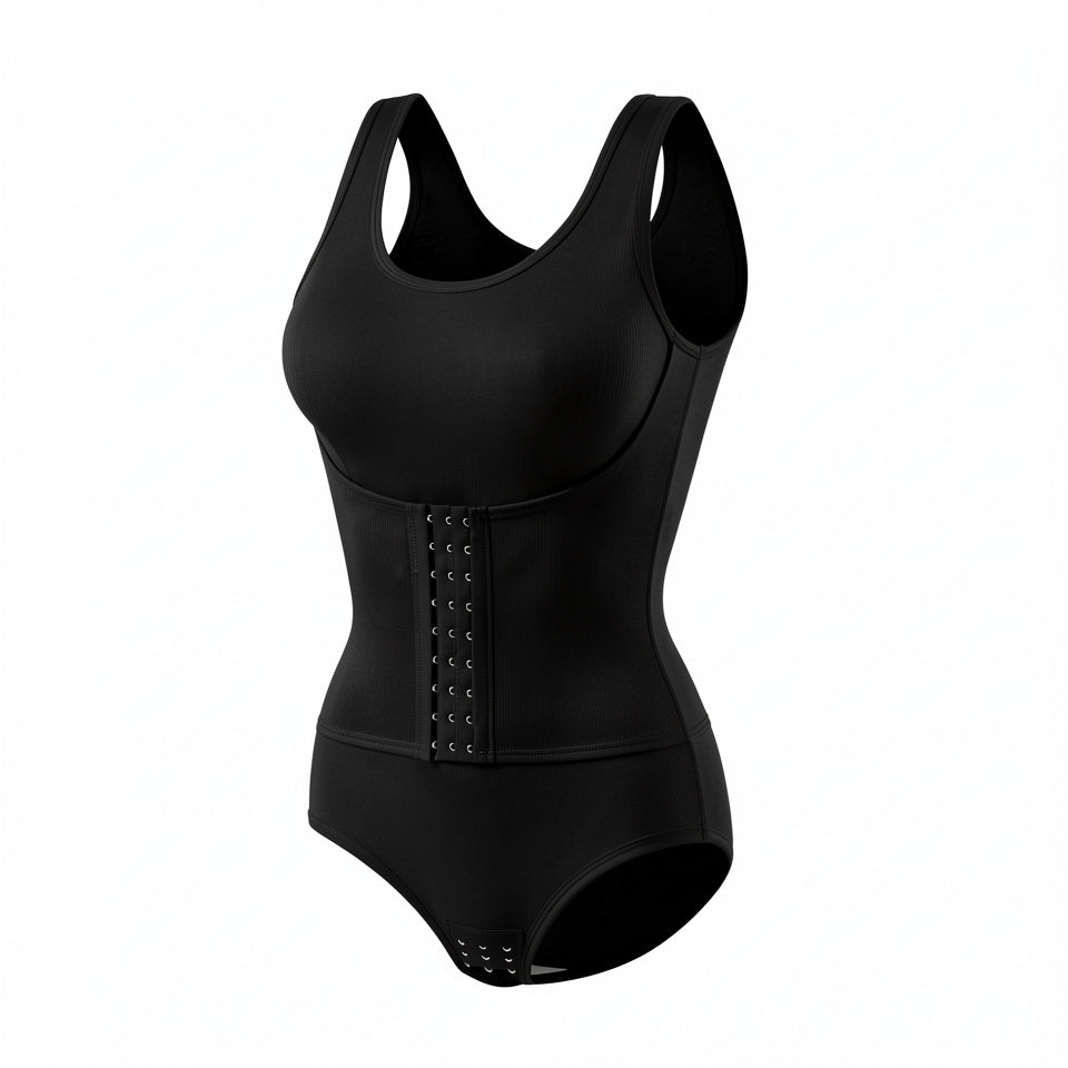 Women’s Bodysuit Shapewear With Zipper Belt