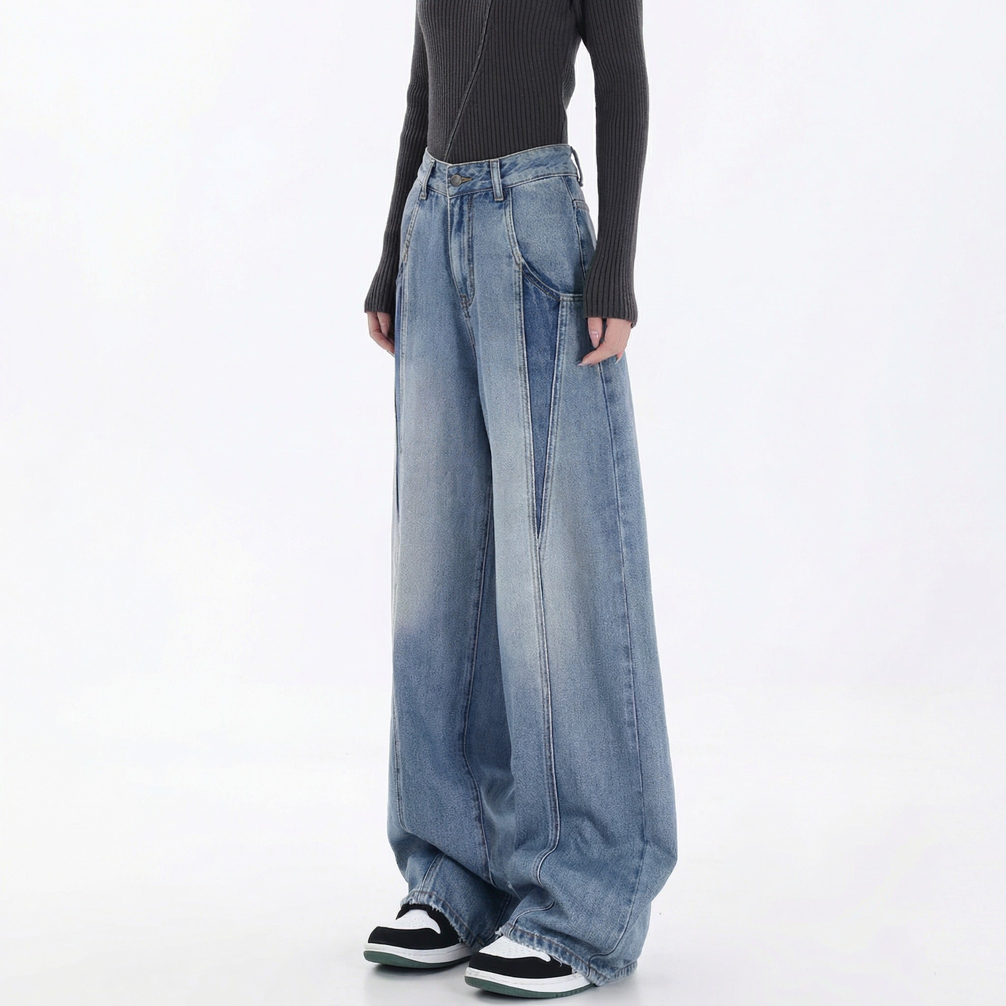 Women’s Y2K Street Style Wide Leg Jeans