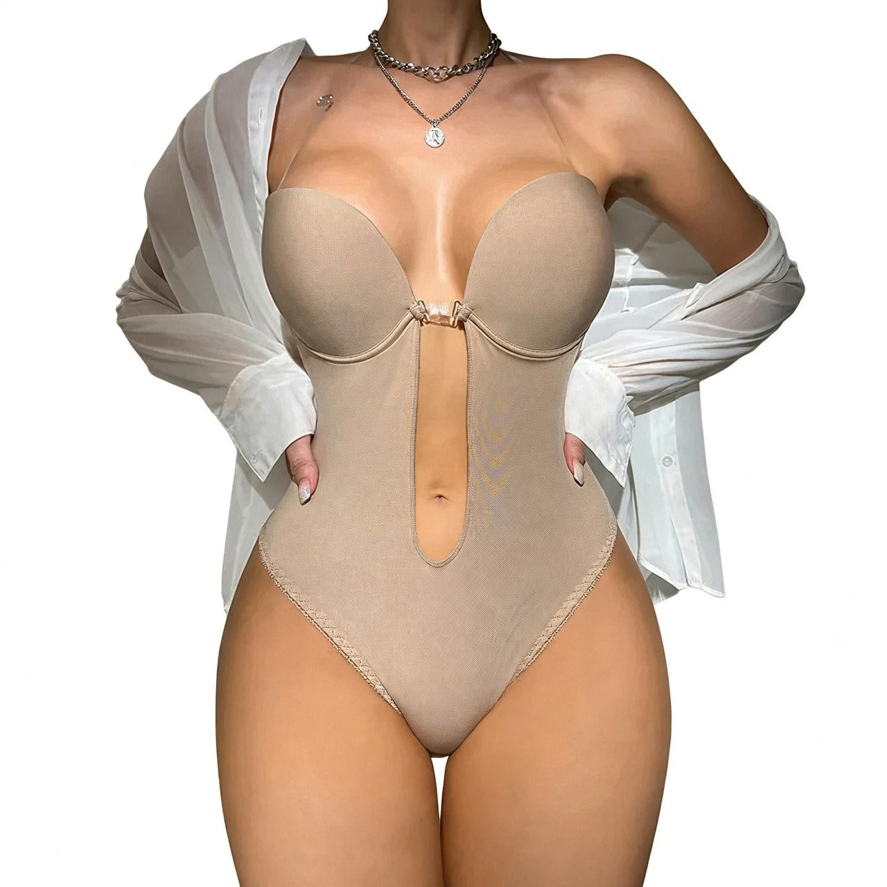 Women’s Backless Thong Bodysuit Shapewear