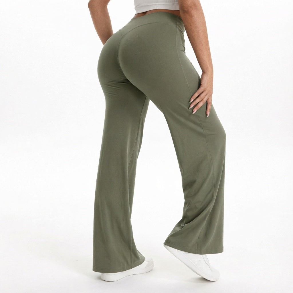 Women’s Flare Leg Yoga Pants High Waisted Wide Leg Stretch Lounge Workout