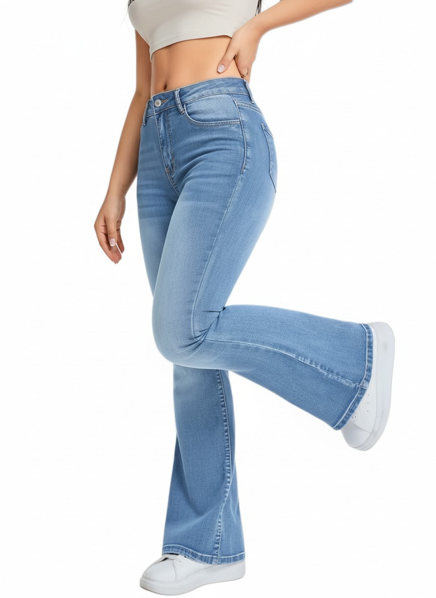 Women’s Casual High Waist Wide Leg Denim