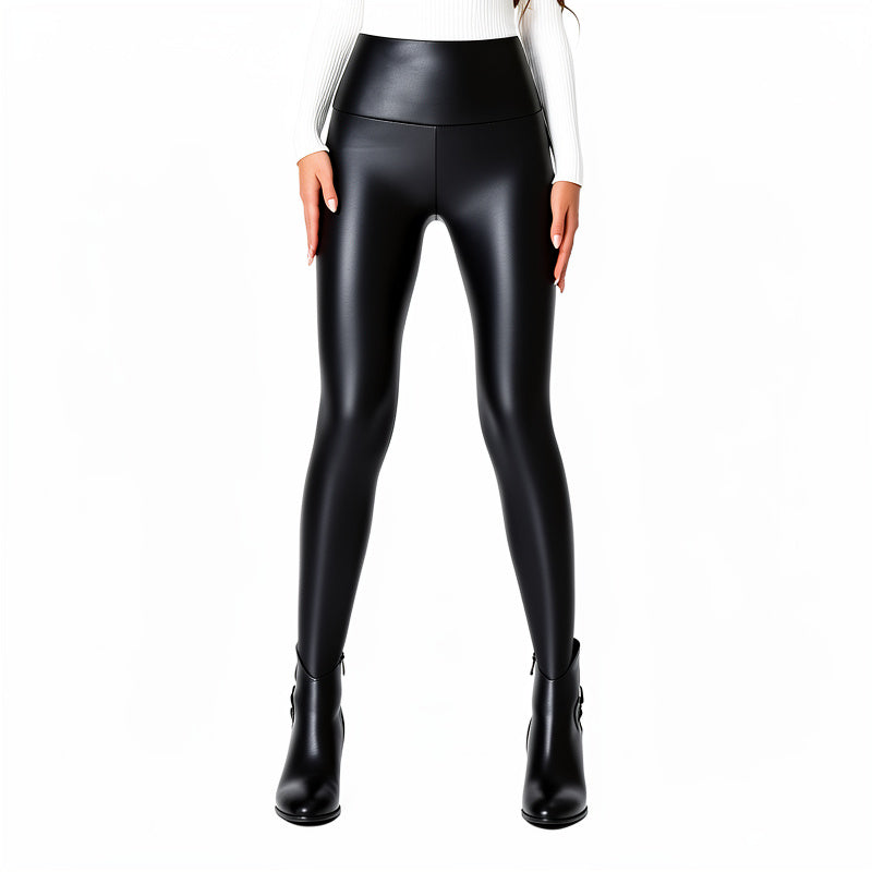 Women’s Faux Leather High Waist Leggings Slim Fit Stretch Party Club Pants