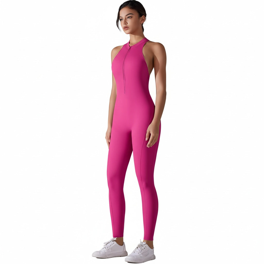 Women’s Shapewear Jumpsuit Ribbed Neck Romper