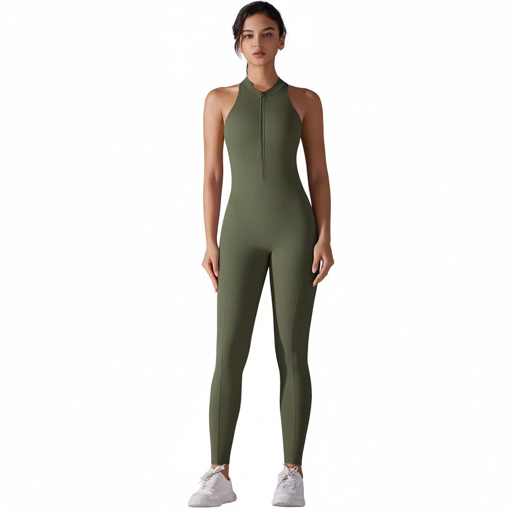 Women’s Shapewear Jumpsuit Ribbed Neck Romper