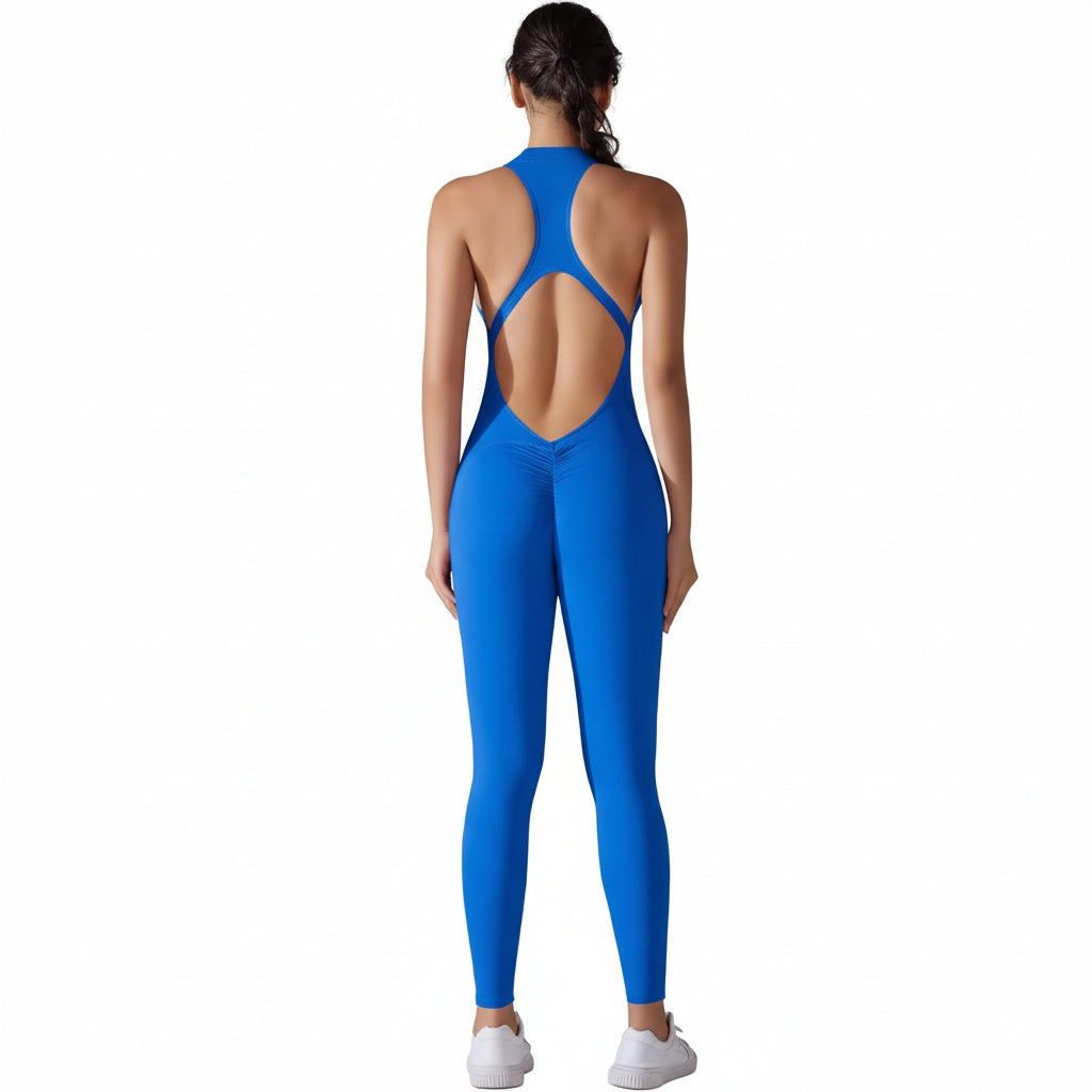 Women’s Shapewear Jumpsuit Ribbed Neck Romper