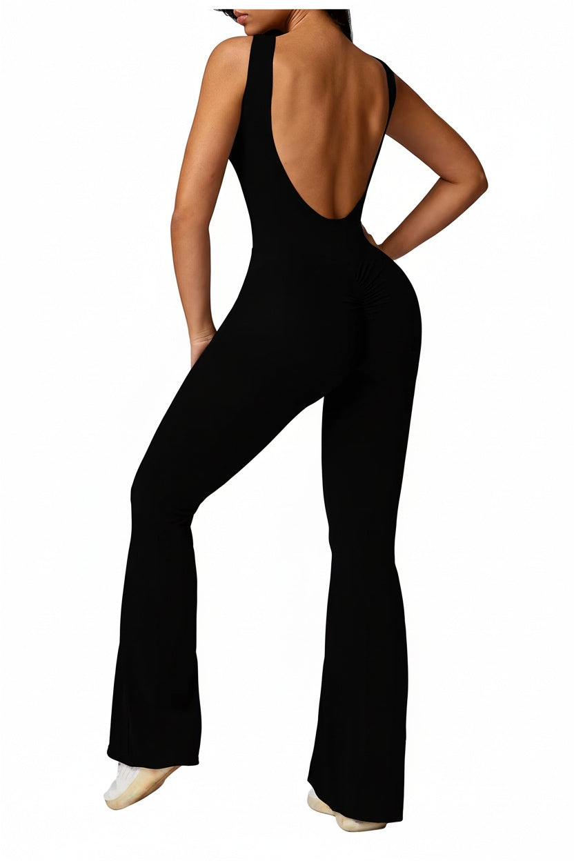 Women’s Push Up Fitness Jumpsuit Stretch Yoga Gym Romper Activewear