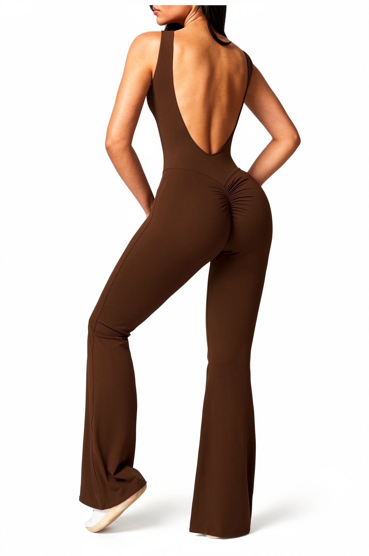 Women’s Push Up Fitness Jumpsuit Stretch Yoga Gym Romper Activewear