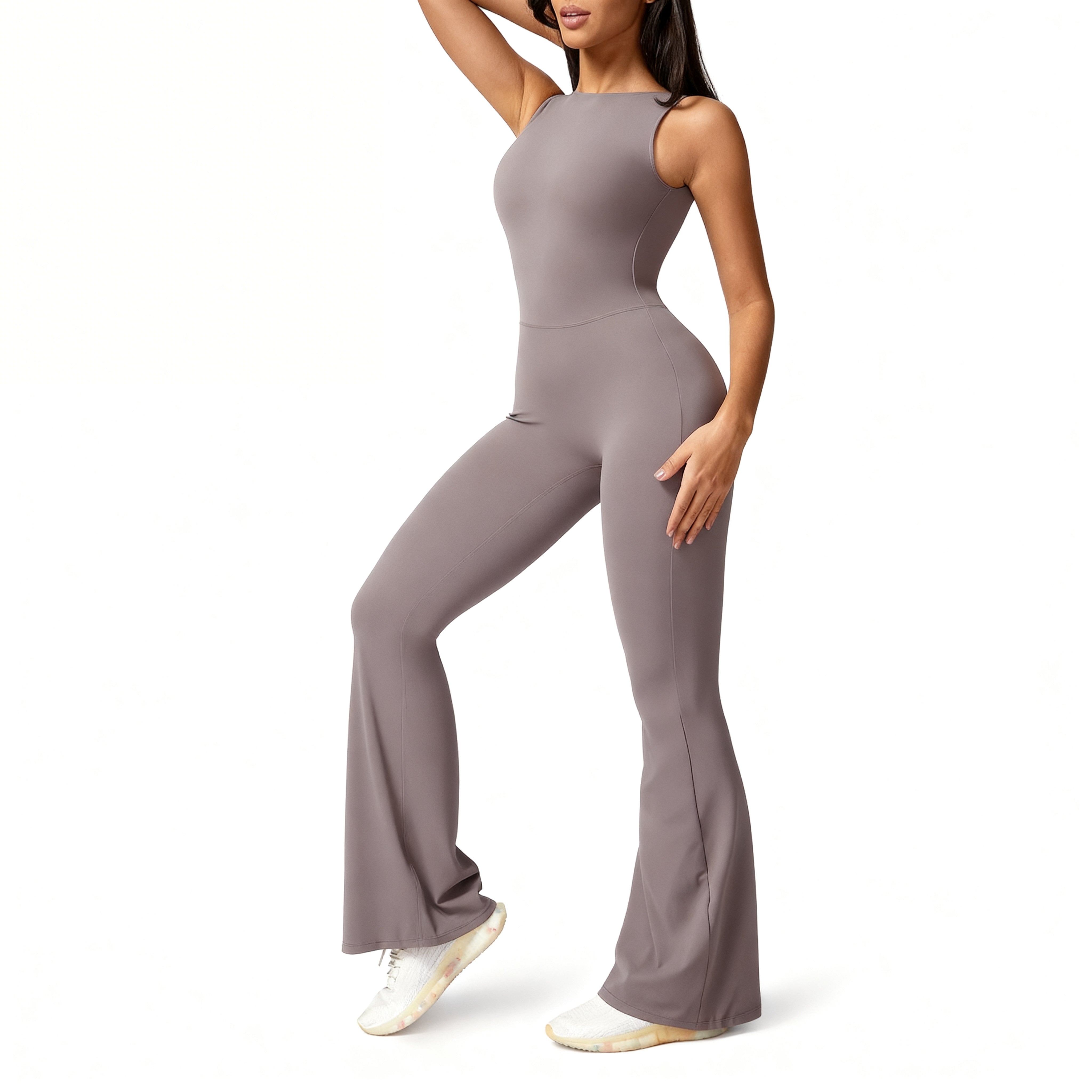 Women’s Push Up Fitness Jumpsuit Stretch Yoga Gym Romper Activewear